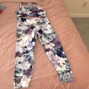 Floral workout set